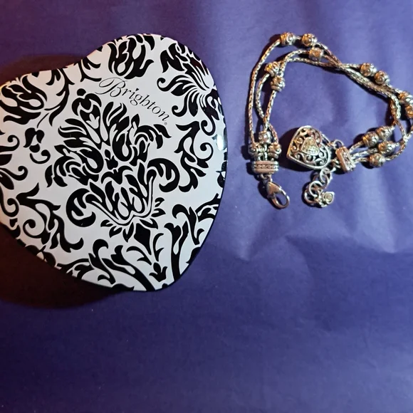 Beaded Bracelet Brighton Reno Heart Bracelet Brighton Jewelry